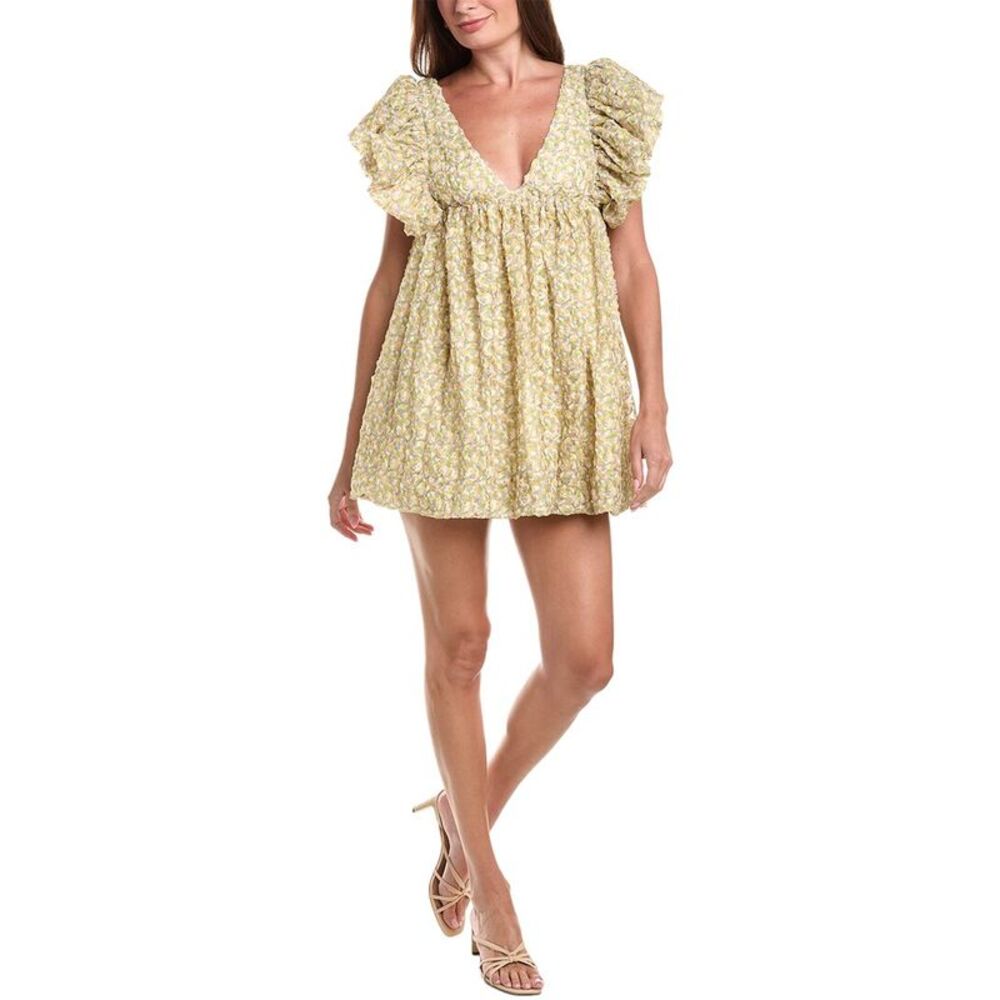 Marion Womens  Floral Mini Dress, Green